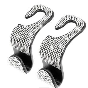 Bling Car Purse Bag Hooks Hangers Auto Front seat or Backseat 2 pack
